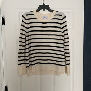 Black and White Old Navy Striped Sweater Size M